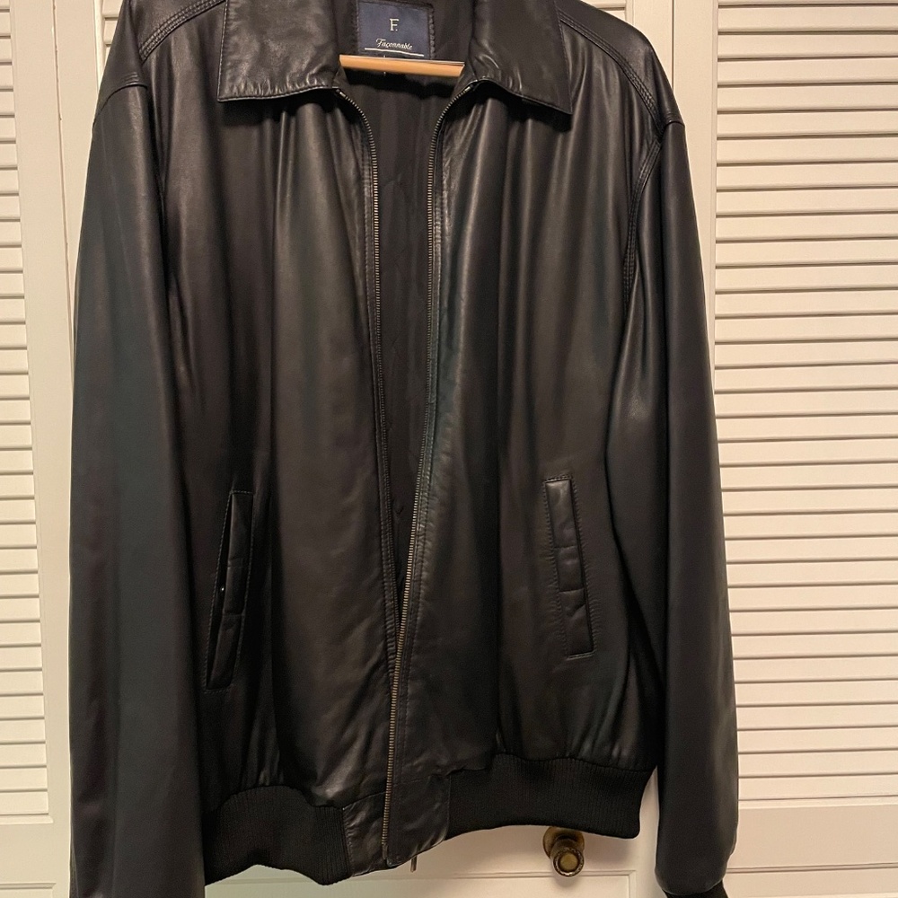 Vintage Men’s Leather Bomber Jacket - Picture 3 of 13